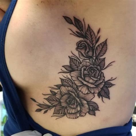 floral side boob tattoo|23 beautiful sideboob tattoos